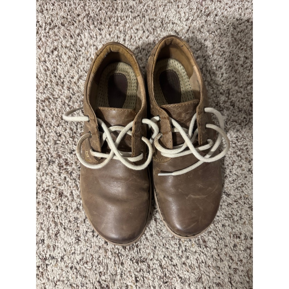 Born Brown Leather Lace Up‎ Oxford Casual Shoes Men size 11